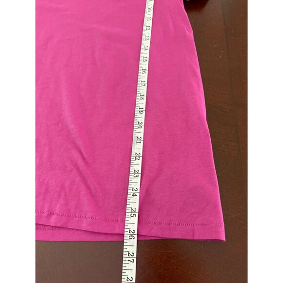 GAP NWT Classic Magenta V-Neck Short Sleeve Tee in Size Small Tall Length - Picture 6 of 8